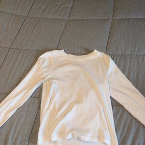 Hollister Women's White Long Sleeve Tee